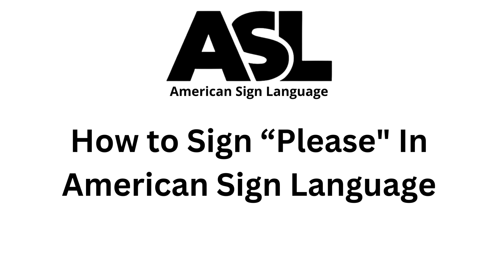 american sign language sign for please