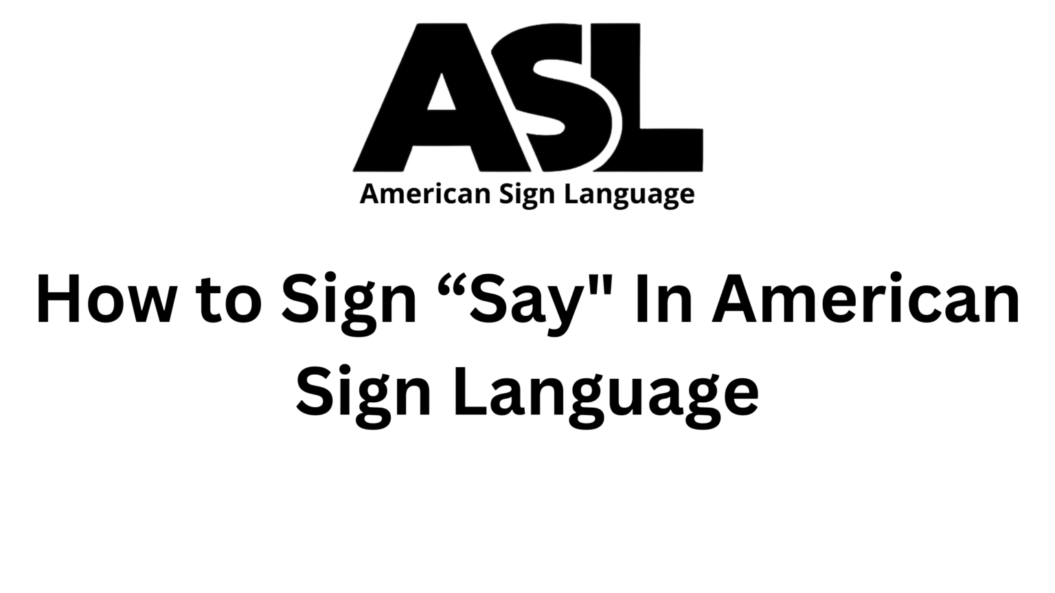 How to Sign 